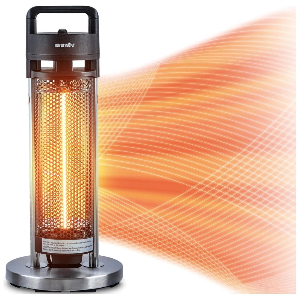 Aquecedor Elétrico Portátil SLOHT24 com Controle Remoto, 900W, 110v, SERENELIFE , Preto