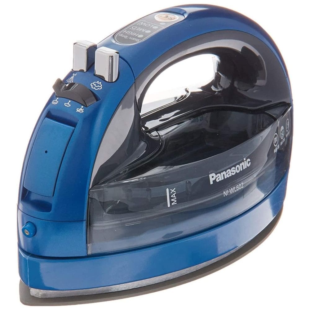 Ferro de Passar a Vapor e Placa de Cerâmica, 110v, PANASONIC NI WL602, Azul