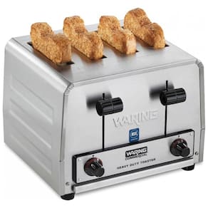Torradeira Elétrica com Capacidade de 4 Fatias, 2200W, Aço Inoxidável, 110v, WARING WCT800, Prateado
