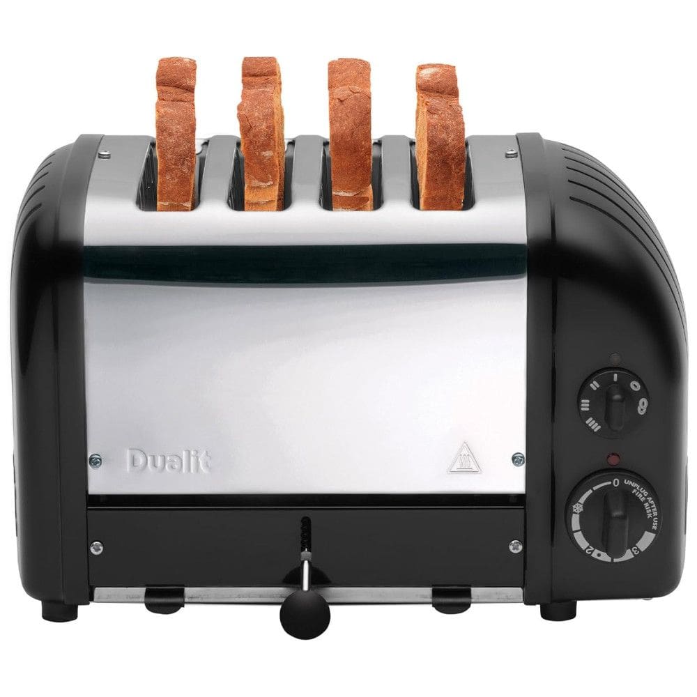 Torradeira Elétrica 4 Fatias com 3 Níveis de Tostagem, 110v, DUALIT 47155, Preto