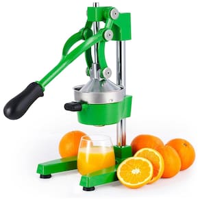 Espremedor de Frutas Manual Profissional, Aço Fundido, CO Z, Verde