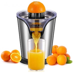 Espremedor Elétrico de Frutas FOHERE em Aço Inoxidável, Prata
