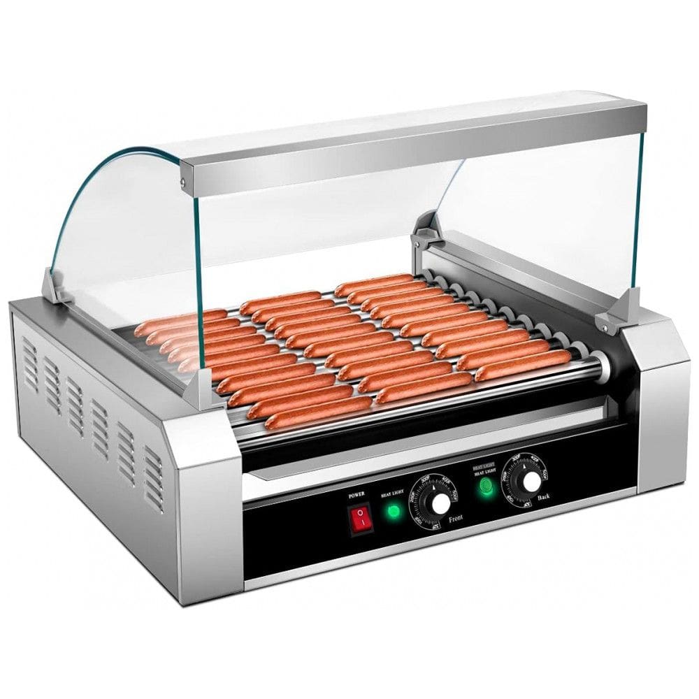 Máquina de Hot Dog Giantex até 30 Salsichas por Vez, Aço Inoxidável 110V 1650W