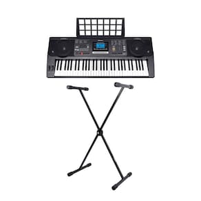 Teclado Musical Waldman CTT-800 Preto + Suporte em X