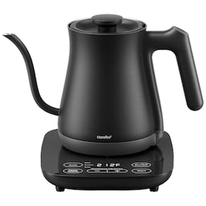 Chaleira Elétrica 600mL em Aço Inoxidável com Controle de Temperatura e 3 Predefinições, 1500W 110V, COMFEE, Preta