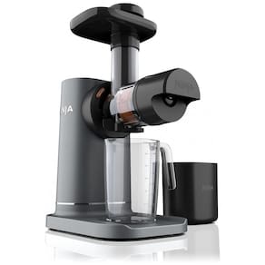 Centrifuga de Frutas em Aço Inoxidável com Controle Total de Polpa, 110V, Ninja JC151, Cinza Escuro e Preto
