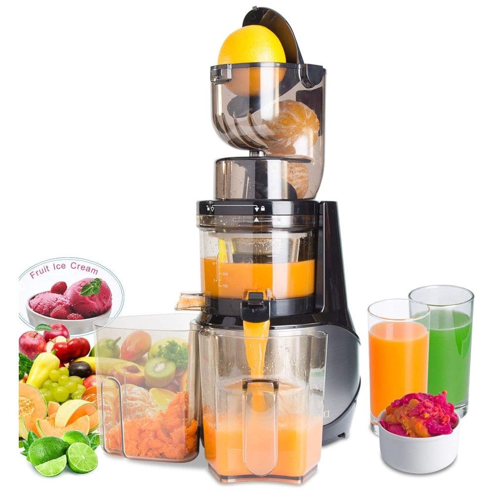Centrifuga de Frutas com Baixa Velocidade, 3 Filtros e Calha Larga de 80mm, 110V 300W, VITALISCI, Prata