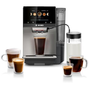Máquina de Café com Home Connect, Recipiente de Leite em Vidro, 36 Variedades de Café com Coffee World e Xícara Dupla, 110V 800W, Bosch
