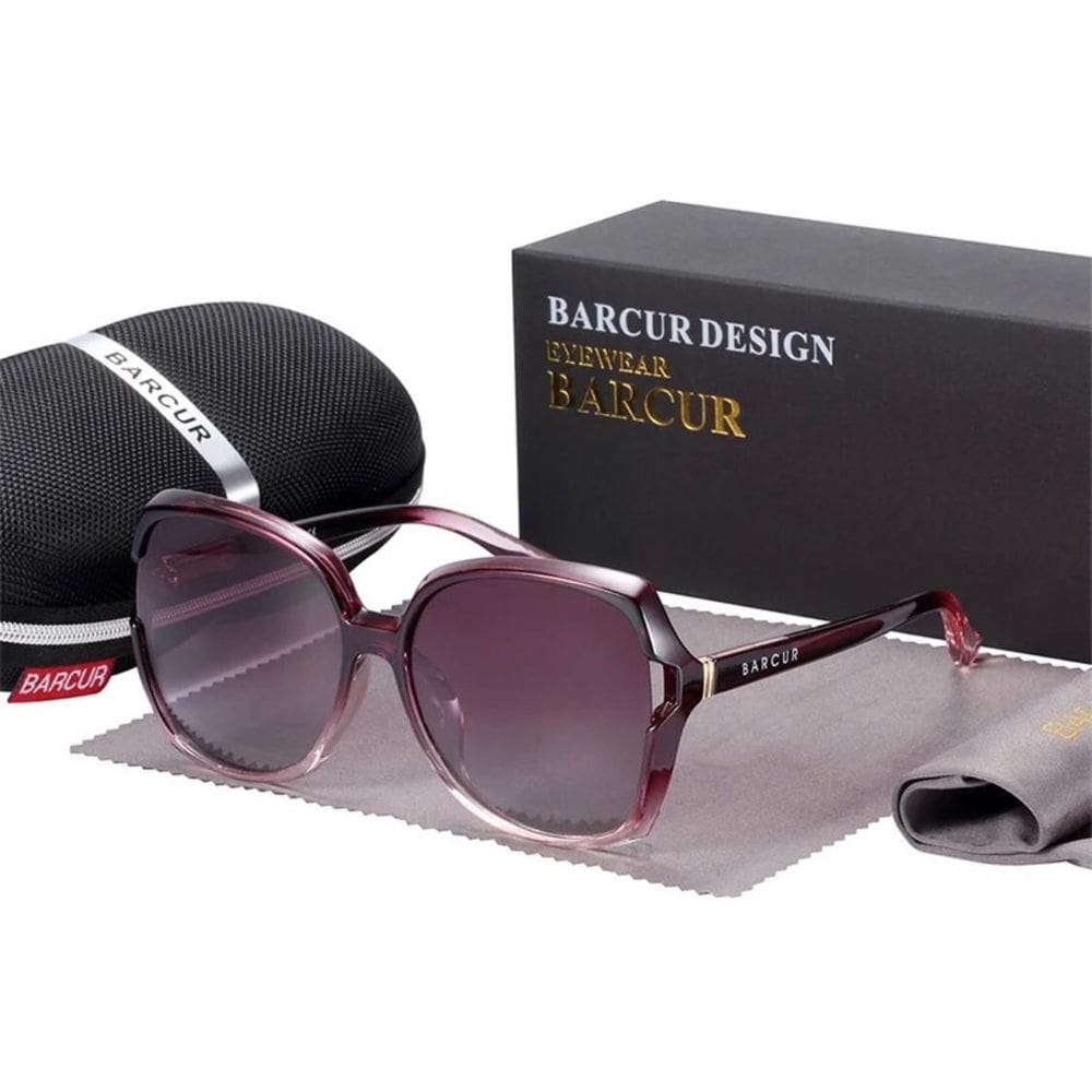 Óculos Feminino Grande Barcur Polarizado Purple ( Roxo )