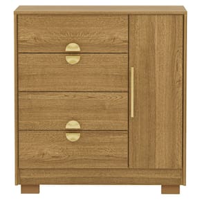 Comoda Sapateira 4 Gavetas 1P 93 cm 20033 Nature VLR