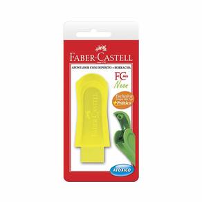 Apontador Faber-Castell com Depósito e Borracha Mix Neon Cores Diversas - Item Variado