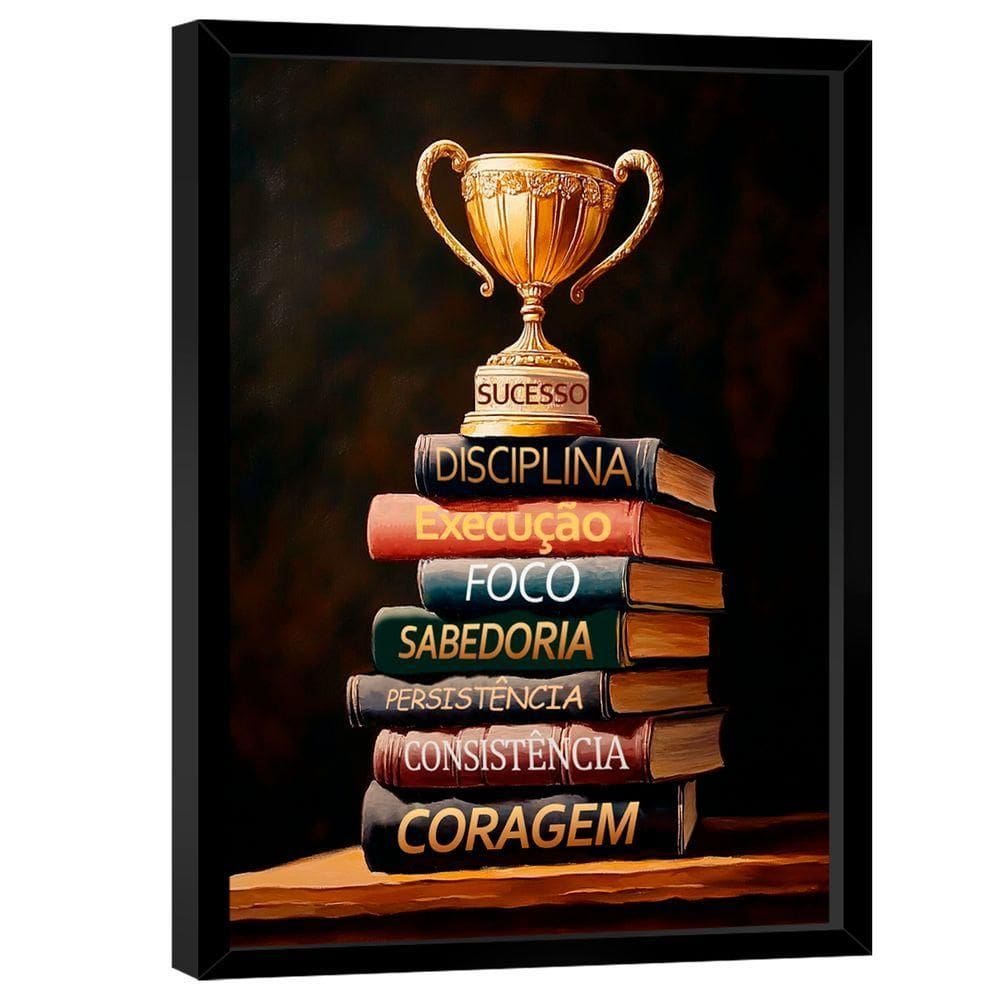 Quadro Decorativo Conhecimento é Sucesso