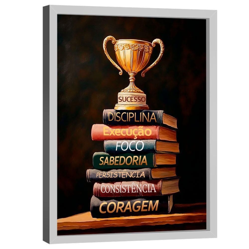 Quadro Decorativo Conhecimento é Sucesso