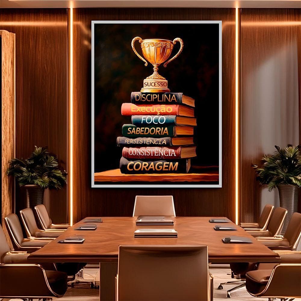 Quadro Decorativo Conhecimento é Sucesso