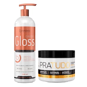 Kit Borabella Cauter Gloss Espelhamento e Cronograma Capilar