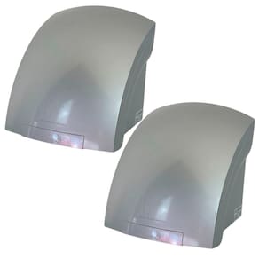 2 Secadores de Mãos Automático 12 m/s Elétrico 1500W Sensor para Banheiro Cinza Importway Iwsma-12Cz