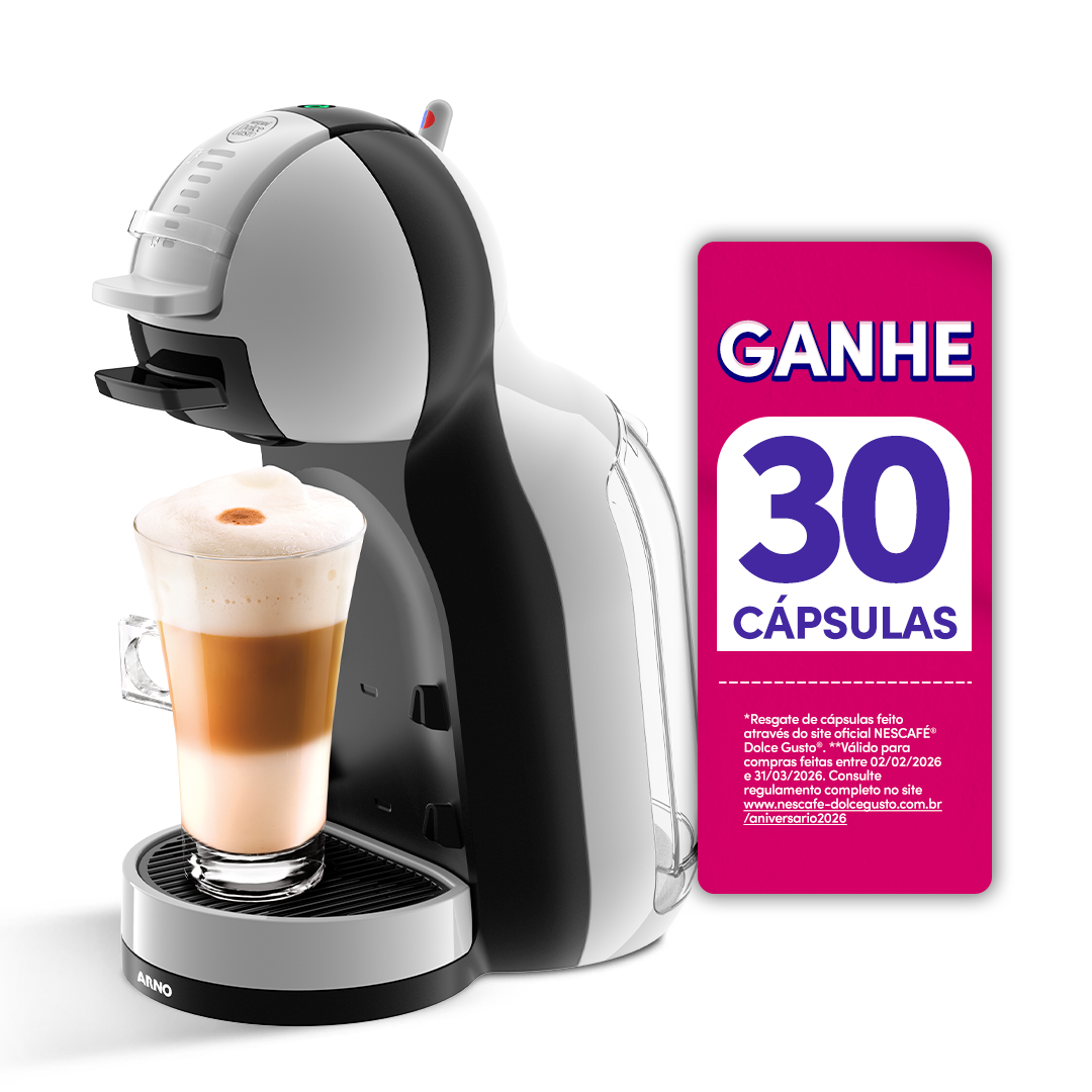 Cafeteira Nescafé Dolce Gusto Mini Me Cinza e Preta 110v