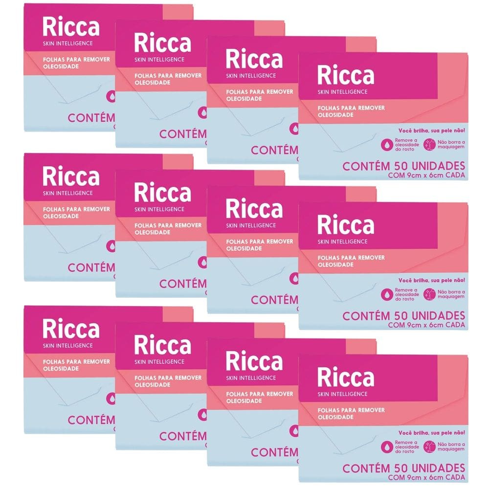 600 Folhas Lenço De Papel Removedor De Oleosidade Ricca