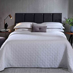 Cabeceira Estofada Modular Casal Corino Preto Rajado – Bella Arte