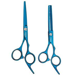 Tesoura Profissional Blue Titanium Laser7” Desbaste6` Vertix