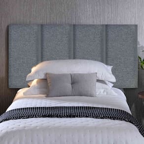 Cabeceira Estofada Modular Solteiro Linho Cinza – Bella Arte