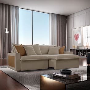 Sofá Dallas Veludo Dois Módulos de 120cm B15 Meu Sofá Online