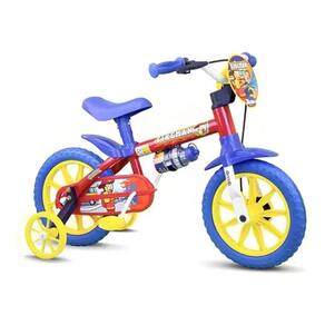 Bicicleta Infantil Aro 12 Azul/vermelha Fireman - Nathor