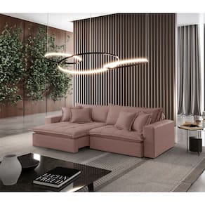 Sofá Zen Veludo 02 Módulos 100 cm B15 Meu Sofá Online