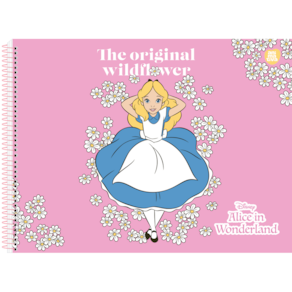 Caderno Desenho 60 Folhas Alice no País das Maravilhas Animativa 3777