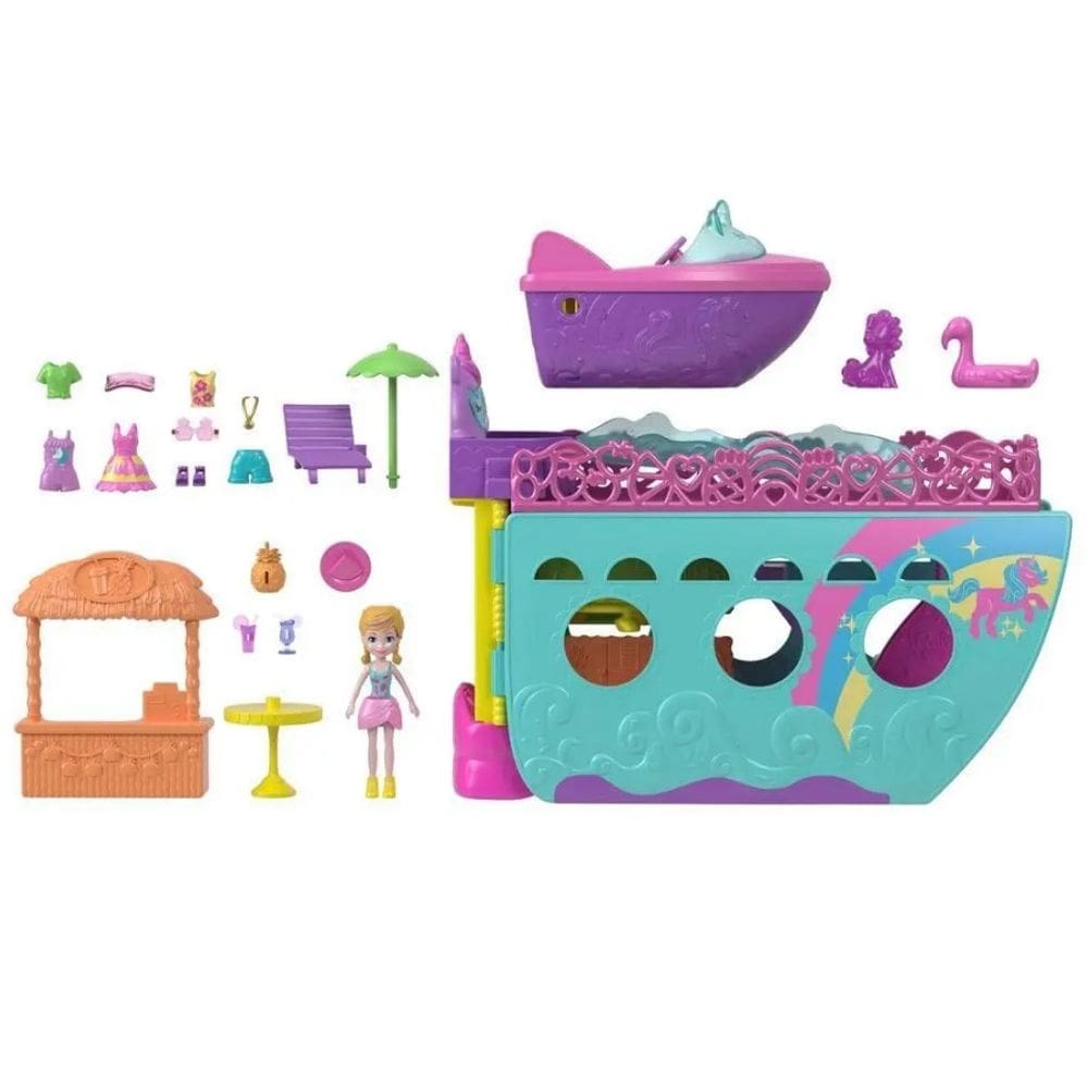 Boneca e Barco Unicórnio - Mattel HWP26