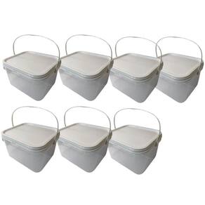 Balde 2-4L Para Armazenamento De Peixes-Kit 7 Pçs