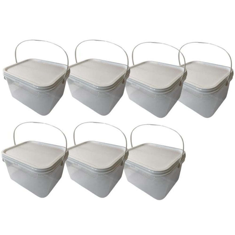 Balde Para Balas Transparente 2.4L-Kit 7 Pçs