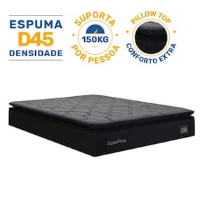 Colchão de Espuma D45 Pillow Top Suport Prime Queen 158cm