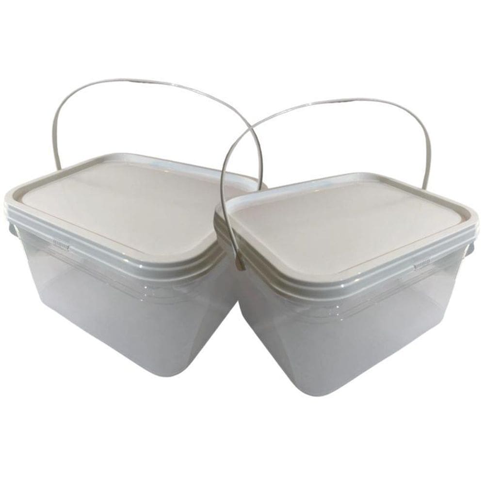 Balde Para Pesca Transparente 2.4L-Kit 7 Pçs