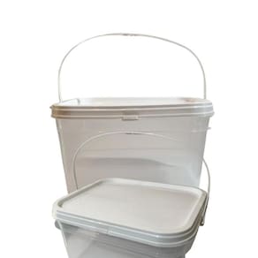 Balde Transparente 2.4L Para Gato-Kit 7 Pçs