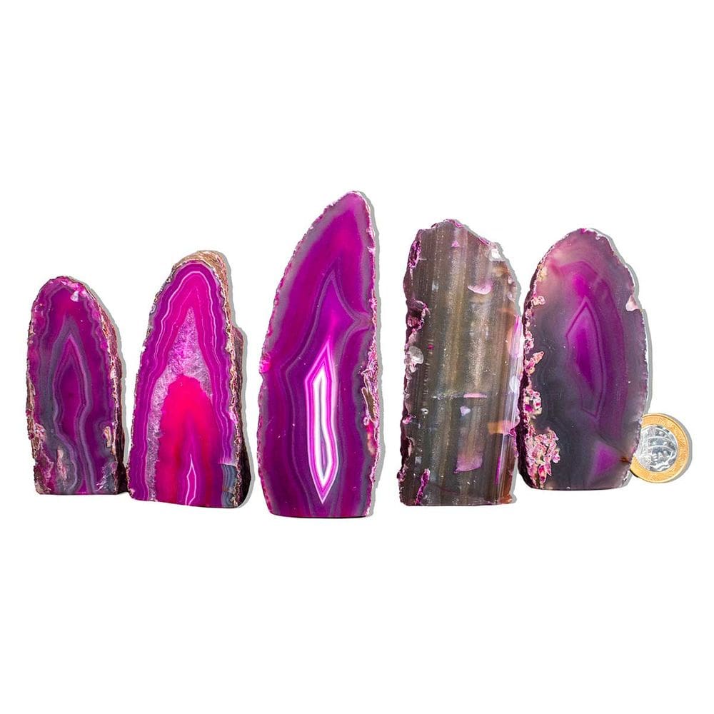 01 Geodo de Ágata Rosa  250 a 300g 7 a 12cm Classe B