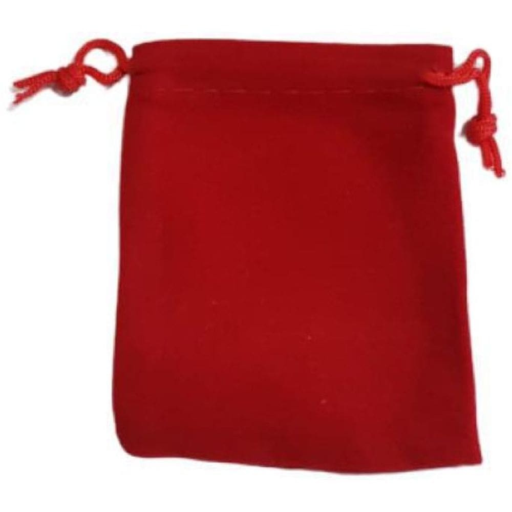 Kit 25 Saquinhos Veludo 10X15 Cm Vermelho
