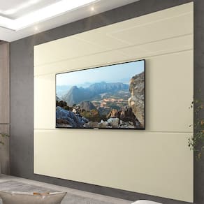Painel 217cm para Tv até 85 Polegadas 100% Mdf Luminare Off White