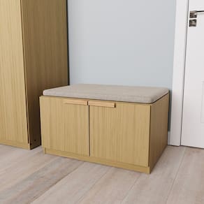 Banco 2 Portas 80cm Jade Cabecasa Madeiramadeira Avelã