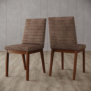 Conjunto 2 Cadeiras para Mesa de Jantar Elena Marrom/Cacao