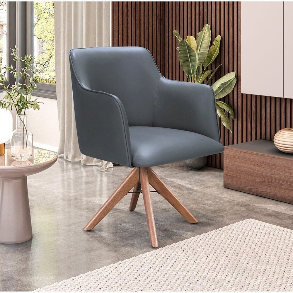 Cadeira para Sala de Estar Marquesa Cinza