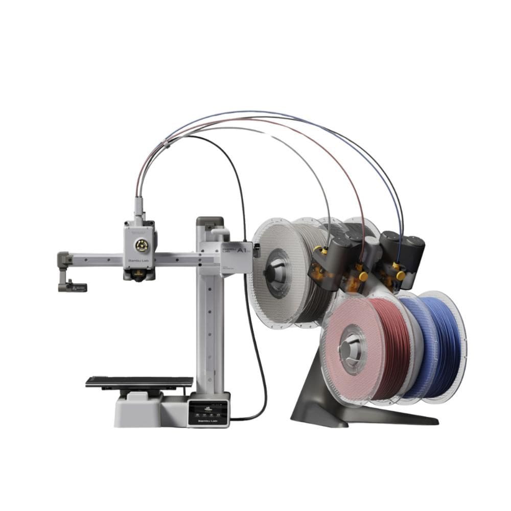 Impressora 3D Bambu Lab A1 Mini Combo AMS 500mm/s 300°C 180mm³ Calibração Automática - PF002-M+SA005