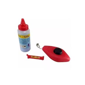 Jogo Linha Cal Giz Nível 15 Mts Linha Traçante Gesso