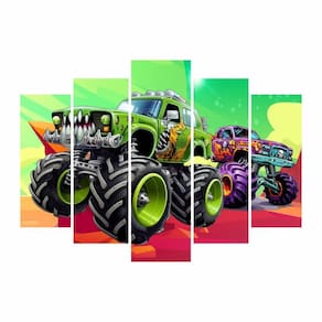 Kit Decoração Festa Aniversário Monster Truck Caminhão Race