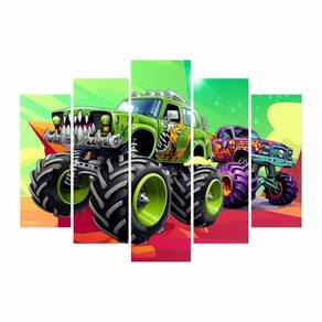 Kit Decoração Festa Aniversário Monster Truck Caminhão Race