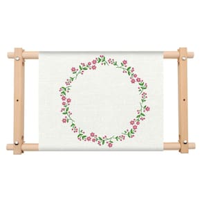 Moldura de bordado ZOCONE Faia Wood Tapeçaria Scroll 12x21cm
