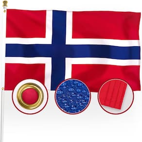 Bandeira: XIFAN, Noruega, norueguês, 3 x 5 pés, nylon 210D ao ar livre