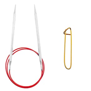 Agulhas de tricô circulares ChiaoGoo Red Lace 102 cm EUA 0