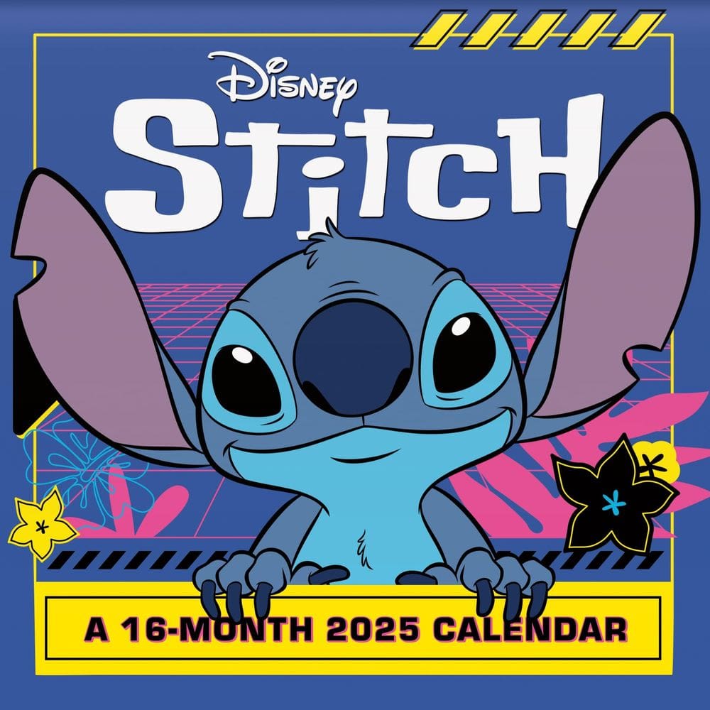 Tendências do calendário de parede International Disney Lilo & Stitch 2025