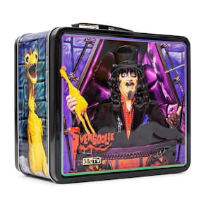 Lancheira Toynk Svengoolie, lata de metal de estilo retrô com alça